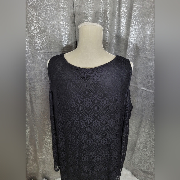Ultra Flirt Plus • Vintage| Allover Lace w/Off-Shoulder Long Sleeve sz 3X - Picture 7 of 10